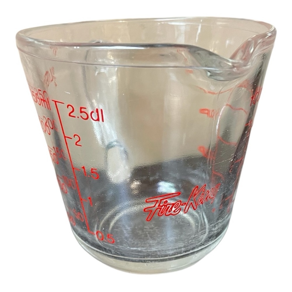 Vintage Fire King Anchor Hocking Glass 1 Cup Measuring Cup
